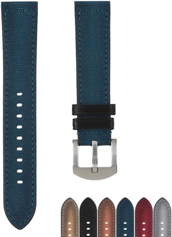 Nylon Watch Straps, Vintage Canvas Gradient Watch Bands for Mens & Women - 20mm & 22mm- Replacement Strap for Omega Tudor Seiko Rolex Fossil Citizen in Saudi Arabia