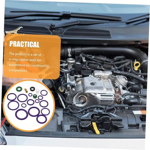 5sets Automotive Air Conditioning Seal Kit Rubber Gasket Assortment for Efficient Car Repair and Maintenance Leak Prevention Compatible Vehicle Models in Kuwait