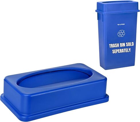 Alpine 23 Gallon Slim Trash/Recycling BIN Swing LID Green in Kuwait