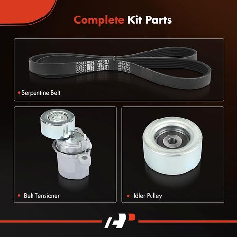A-Premium Engine Serpentine Belt Drive Kit Compatible with Toyota & Lexus Cars - Camry 2018-2023, Highlander 2017-2022, Sienna 2017-2020, Avalon 2019-2022, RX350 2016-2022, RX350L, ES350-3.5L in Saudi Arabia