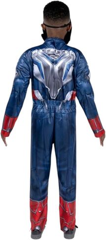 Jazwares 2025 Marvel Captain America SAM WILSON زي الهالوين للشباب للأولاد - بذلة مع قناع بلاستيكي in Saudi Arabia
