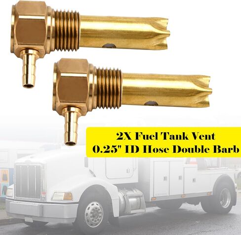2X 0.25" ID Hose Double Barb Fuel Tank Vent Assy FTA-V-50-02 For Peterbilt in Saudi Arabia