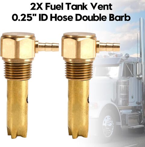 2X 0.25" ID Hose Double Barb Fuel Tank Vent Assy FTA-V-50-02 For Peterbilt in Saudi Arabia