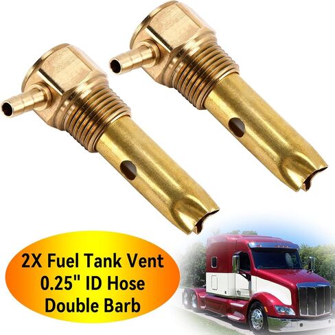 2X 0.25" ID Hose Double Barb Fuel Tank Vent Assy FTA-V-50-02 For Peterbilt in Saudi Arabia