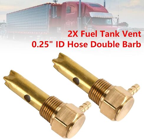 2X 0.25" ID Hose Double Barb Fuel Tank Vent Assy FTA-V-50-02 For Peterbilt in Saudi Arabia