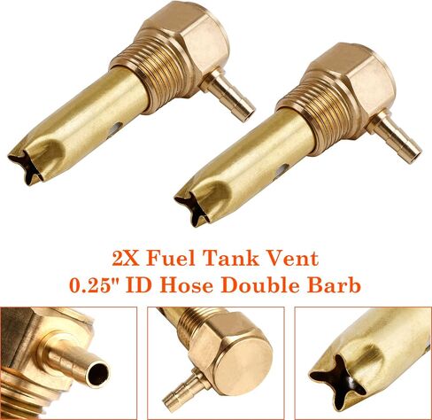 2X 0.25" ID Hose Double Barb Fuel Tank Vent Assy FTA-V-50-02 For Peterbilt in Saudi Arabia