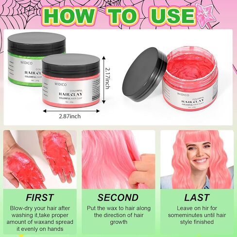 Halloween Fairy Parents Costume Funny Couple Set Include Fairy Star Wands,Wings,Crown Headbands,Tie,Pink and Green Temporary Hair Color Wax Dye for Men Women Party Cosplay in Kuwait