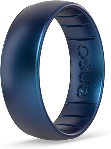 Enso Rings Elements Classic Silicone Ring - Black Pearl-Infused - 5 in Saudi Arabia