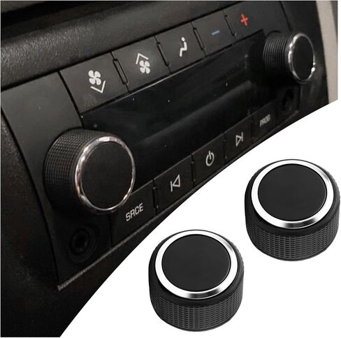 2PCS Car Volume Knob for Rear Audio Replacement OEM 22912547,Rear Radio Knobs Replacement Buttons Compatible with Buick Chevy GMC,Professional Rears Volume Control Knob in Saudi Arabia