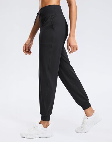 G Gradual Women's Joggers Zip Pockets Drawstring Gym Sweatpants High Waisted Tapered Pants for Workout, Travel, Lounge in Saudi Arabia