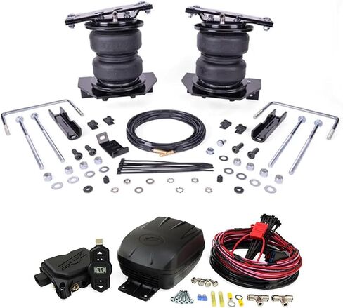 مجموعة Air Lift LoadLifter 5000 Ultimate Air Spring Kit مع WirelessONE & EZ Mount متوافق مع 2023-2025 F250 F350 Super Duty SRW 4WD بيك اب | التحكم عن بعد | يشتمل على ملصق TrendsAuto in Saudi Arabia