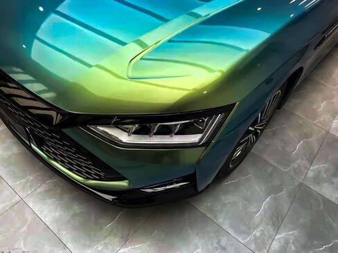 Galaxy Dust Gloss Spring Green Chameleon Metallic Color Shift Color Change الفينيل التفاف السيارات ملصق مائي ورقة الفيلم فقاعة الحرة تكنولوجيا إطلاق الهواء مع مجموعة أداة 1FTx5FT in Saudi Arabia