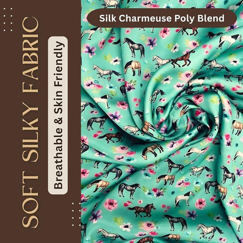 Wild Rag Silk Scarf 36'', Western Cowboy Bandana Wild Rags,Square Silky Animals Pattern Scarves in Saudi Arabia