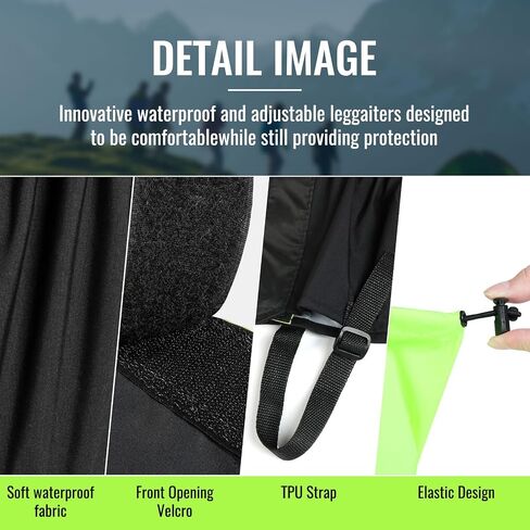 Unisex Waterproof Snowproof Outdoor Hiking Walking Gaiters Climbing Hunting Snow Legging Leg Cover Wraps in Saudi Arabia
