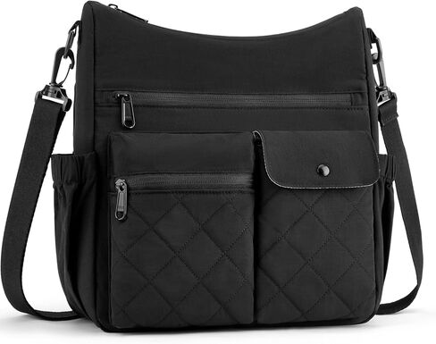 BAGSMART Nylon Crossbody Bags for Women, Handbags Shoulder Purses for Women, Travel Tote Bag with Multi Pockets in Kuwait