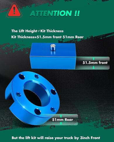 SCITOO 3 inch Front 2 inch Rear Leveling lift kit for Chevy 2007-2020 Lift Strut Spacer Compatible for Chevrolet for Silverado 1500 2.7L 2020 Front Lift Spacers Rear Lift Blocks in Saudi Arabia