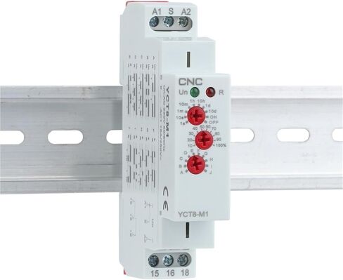 CNC YCT8-M1/YCT8-M2 16A AC 230V Din نوع السكك الحديدية تأخير الوقت مرحل متعدد الوظائف مع 10 اختيارات للوظائف (YCT8-M1) in Saudi Arabia