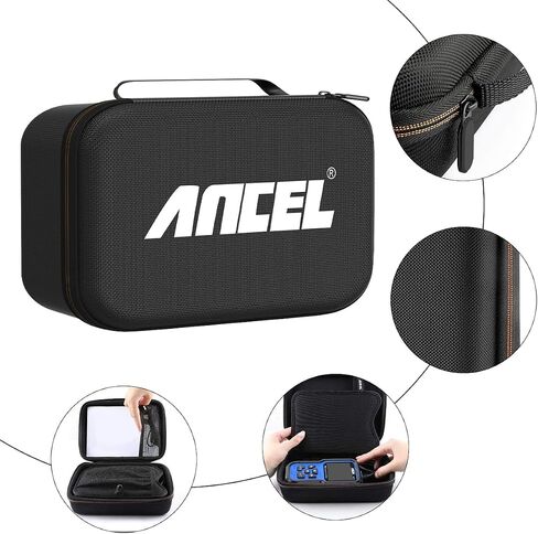 ANCEL HD100PRO ماسح ضوئي للشاحنات الثقيلة يعمل بتقنية البلوتوث، أداة تشخيص ماسح ضوئي للديزل بنظام كامل، DPF Force Regen وإعادة ضبط لمحرك Cummins Caterpillar، ماسح HDOBD وOBD2 لشاحنات الديزل والسيارات in Kuwait
