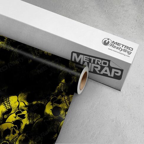 Metro Wrap Car Vinyl Wrap | Skull X-Ray | 59in x 4ft in Saudi Arabia