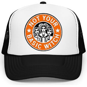 Not Your Basic Witch Hat for Women and Teens Funny Halloween Witch Classic 5 Panel Mesh Snap Back in Kuwait
