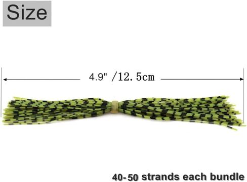 Silicone Jig Skirts Material Squid Rubber Jig Head Lures Spinnerbaits Buzzbaits Fly Fishing Material Crystal Flash bass jig Skirts Replacement Fishing DIY Accessory in Saudi Arabia