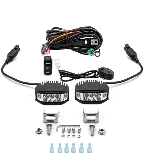 WeiSen 3.5 بوصة 21 وات LED Spot Flood Combo Pods مع وحدة تحكم الأسلاك تسخير الطرق الوعرة ضوء الضباب متوافق مع Jeep Truck Pick-Up Auto UTV ATV SUV in Saudi Arabia