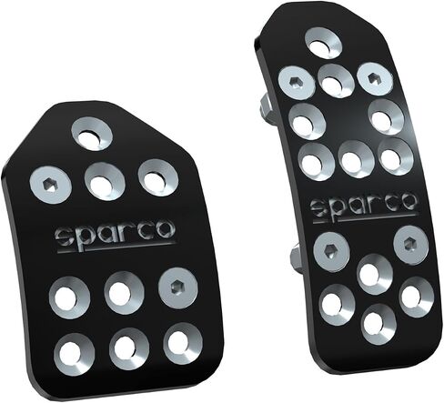 Polaris Slingshot Premium Billet Pedal Covers by Sparco - Black Anodized Aluminum in Saudi Arabia