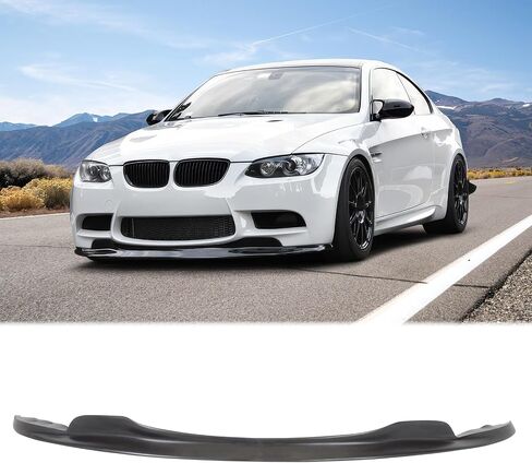 FREEMOTOR802 ممتص الصدمات الأمامي يناسب 2008-2013 BMW E90 E92 E93 M3، نمط C غير مطلي باللون الأسود PU قطعة واحدة من غطاء الذقن الهوائي السفلي وواقي تصميم سفلي in Saudi Arabia