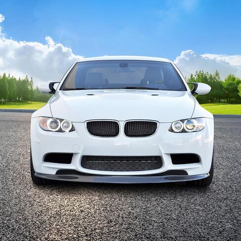 FREEMOTOR802 ممتص الصدمات الأمامي يناسب 2008-2013 BMW E90 E92 E93 M3، نمط C غير مطلي باللون الأسود PU قطعة واحدة من غطاء الذقن الهوائي السفلي وواقي تصميم سفلي in Saudi Arabia