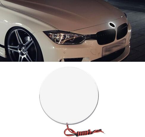x xotic tech 82mm/3.2'' Front Grille Rear Trunk Logo Badge Emblem Background Illumination Light Lamp Decoration Compatible with BMW 1 3 5 6 7 X Series M3 M4 (White) in Saudi Arabia