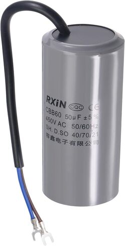 uxcell CBB60 Run Capacitor 30uF 450V AC 2 Wires 50/60Hz Cylinder 96x50mm with Terminal for Air Compressor Water Pump Motor in Saudi Arabia
