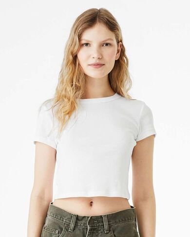Bella + Canvas Ladies' Micro Ribbed Baby Tee in Saudi Arabia