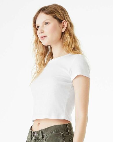 Bella + Canvas Ladies' Micro Ribbed Baby Tee in Saudi Arabia