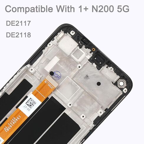 استبدال الشاشة لـ 1+ OnePlus Nord N200 5G 6.49 بوصة DE2118، DE2117 تجميع شاشة LCD تعمل باللمس محول الأرقام مع أدوات إصلاح in Saudi Arabia