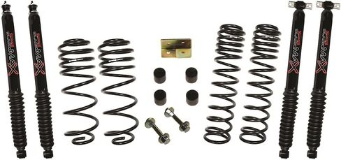 Skyjacker TJ25BPBLT Long Travel Series Suspension Lift Kit w/Shocks; 2.5 in. Lift; Dual Rate Long Travel; Incl. Black Max Shocks; in Saudi Arabia