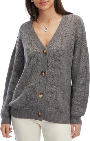 Women's Cardigan Sweaters Open Front Cardigans for Women Trendy Chunky Oversized Loose Knit Fall Outfits 2025 in Kuwait
