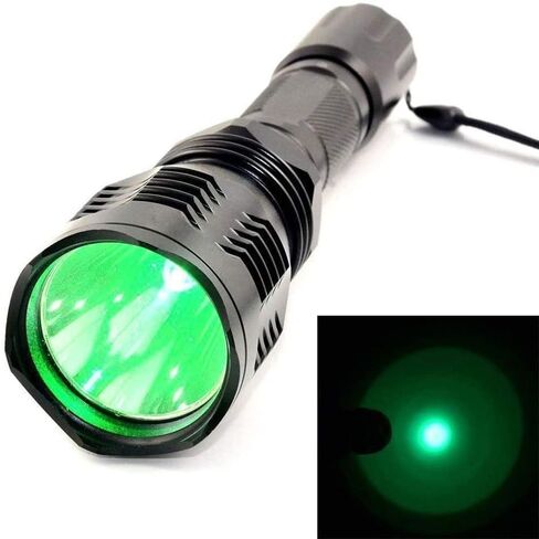 BESTSUN ألمع مصباح يدوي أحمر مقاوم للماء HS-802 1000 لومن 350 ياردة طويلة المدى ضوء صيد أحمر ذئب خنزير رؤية ليلية أحمر LED مصباح يدوي ضوء مصباح شعلة مع شاحن بطارية قابل لإعادة الشحن in Kuwait