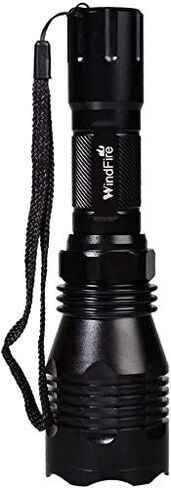 BESTSUN ألمع مصباح يدوي أحمر مقاوم للماء HS-802 1000 لومن 350 ياردة طويلة المدى ضوء صيد أحمر ذئب خنزير رؤية ليلية أحمر LED مصباح يدوي ضوء مصباح شعلة مع شاحن بطارية قابل لإعادة الشحن in Kuwait