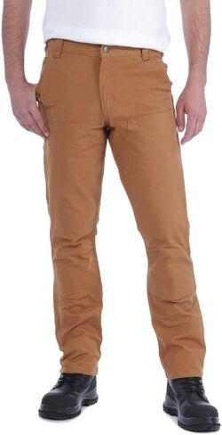 سروال Carhartt الرجالي Rugged Flex® ذو قصة مستقيمة على شكل بطة ومزدوج من الأمام in Saudi Arabia