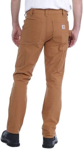سروال Carhartt الرجالي Rugged Flex® ذو قصة مستقيمة على شكل بطة ومزدوج من الأمام in Saudi Arabia