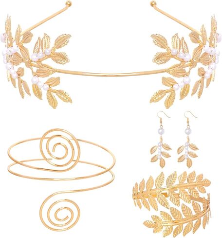 4 Pcs Greek Goddess Accessories Set for Women Wedding Halloween Costume in Kuwait