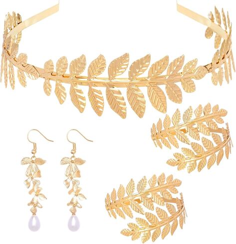 4 Pcs Greek Goddess Accessories Set for Women Wedding Halloween Costume in Kuwait
