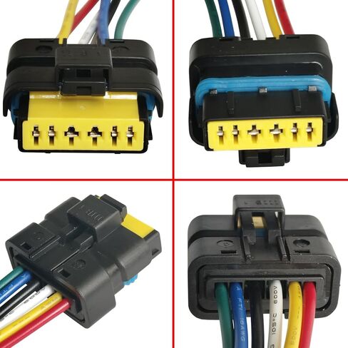 6 Pins Rear Tail Light Lamp Connector Wiring Harness Pigtail Plug Fit for Nissan Versa Sunny Almea V-Drive Latio N17 2012-2019 Fit OE# 265503AN0A 265553AN0A in Saudi Arabia