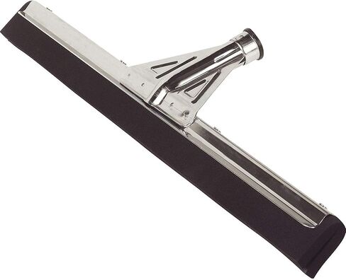 SPARTA Flo-Pac Floor Rubber Squeegee Window Squeegee with Reinforced Metal Frame for Floor, Bathroom, Kitchen, Concrete, Tile, Garage, Commercial Use, 22 Inches, Black in Kuwait