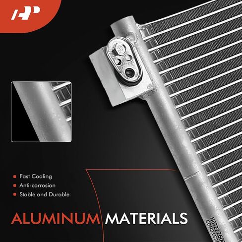 A-Premium Air Conditioning A/C Condenser Compatible with Honda Accord 2003-2007 2.4L 3.0L, Coupe 2dr, Replace# 80110SDNA01 in Saudi Arabia