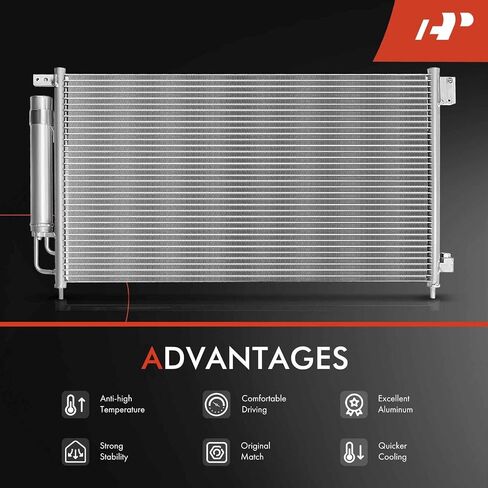 A-Premium Air Conditioning A/C Condenser Compatible with Honda Accord 2003-2007 2.4L 3.0L, Coupe 2dr, Replace# 80110SDNA01 in Saudi Arabia