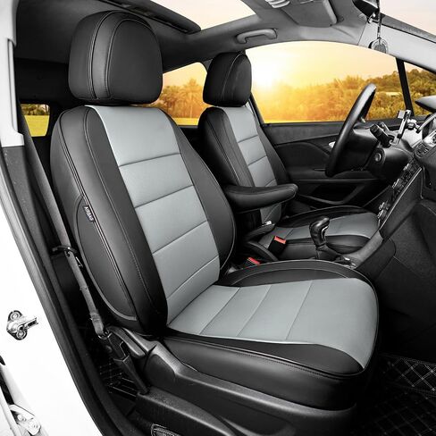 HKZ Custom Fit Encore Leather Seat Covers for Buick Encore 2020 2021 2022 2023 2024 2025 Encore GX - 5-Seats Full Set,Full Coverage Protection(Black) in Saudi Arabia