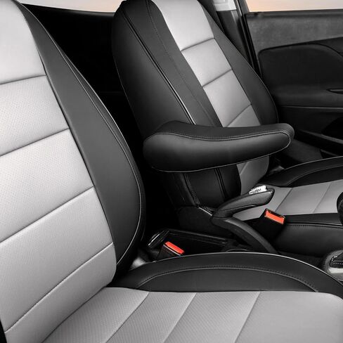 HKZ Custom Fit Encore Leather Seat Covers for Buick Encore 2020 2021 2022 2023 2024 2025 Encore GX - 5-Seats Full Set,Full Coverage Protection(Black) in Saudi Arabia