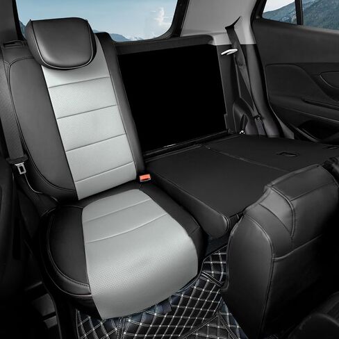HKZ Custom Fit Encore Leather Seat Covers for Buick Encore 2020 2021 2022 2023 2024 2025 Encore GX - 5-Seats Full Set,Full Coverage Protection(Black) in Saudi Arabia