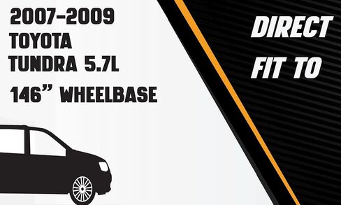 Northeastern Exhaust | Stainless Steel Exhaust Muffler Compatible for Toyota Tundra 2007-2009 5.7L | Free Gaskets and Clamps Included | 146" Wheelbase in Saudi Arabia